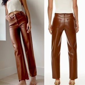 Aritzia Wilfred Brown Melina Pants Sz. 12